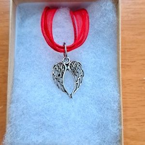 Silver Angel Wings Necklace